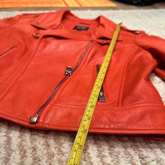 Lamarque Womens Leather Jacket Donna in grenadine, size M - Picture 13 of 16